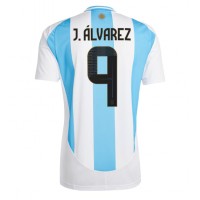 Billiga Argentina Julian Alvarez #9 Hemma fotbollskläder Copa America 2024 Kortärmad